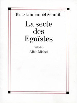 cover image of La Secte des égoïstes